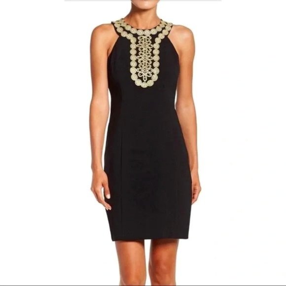 Perfect Little Black Cocktail Dress by Just Taylor Size 6 - Picture 1 of 3